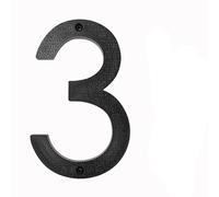 Numeri civici in metallo, 200mm/8 pollici Numero civico galleggiante ABS Nero Numeri in rilievo Segnale indirizzo #0-9 Lettere Grandi targhe moderne for porte Casa Esterno Numeri Numeri for porte d'in