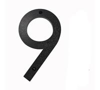 Numeri civici in metallo, 200mm/8 pollici Numero civico galleggiante ABS Nero Numeri in rilievo Segnale indirizzo #0-9 Lettere Grandi targhe moderne for porte Casa Esterno Numeri Numeri for porte d'in