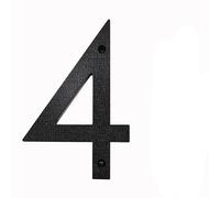 Numeri civici in metallo, 200mm/8 pollici Numero civico galleggiante ABS Nero Numeri in rilievo Segnale indirizzo #0-9 Lettere Grandi targhe moderne for porte Casa Esterno Numeri Numeri for porte d'in