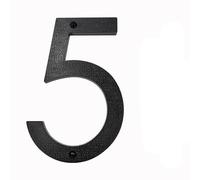 Numeri civici in metallo, 200mm/8 pollici Numero civico galleggiante ABS Nero Numeri in rilievo Segnale indirizzo #0-9 Lettere Grandi targhe moderne for porte Casa Esterno Numeri Numeri for porte d'in