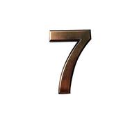 Numeri civici in metallo, Cifre in bronzo da 0 a 9 Adesivo for numeri Placcatura in metallo digitale Indirizzo porta edificio Numero piano Numero hotel Adesivo targa Segnale Numeri porta d'ingresso(7)