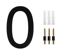 Numeri civici in metallo, Numero civico galleggiante da 200 mm/8 pollici, numeri ABCD neri, cartello indirizzo, lettere da 0 a 9, grandi targhe moderne for porte, numeri for esterni, numeri for porte