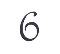 Numeri civici in metallo per porte, Targa autoadesiva da 0-9, targa for porta, numero for casa, appartamento, strada, numeri for porta d'ingresso(6)