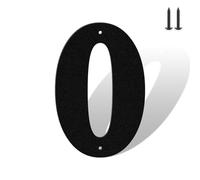 Numeri civici in metallo resistente alla ruggine, 10 cm, colore nero opaco, resistenti alle intemperie, numeri da 0 a 9 e lettere A-Z in metallo per esterni, set completo per porte, cancelli, cassette