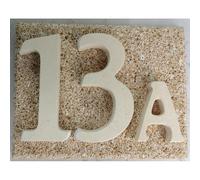 NUMERI CIVICI MISTO CARPARO - PIETRA LECCESE A 2 CIFRE cm 18x15