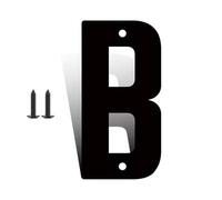 Numeri Civici Moderni In Metallo Nero Da 3" 4" 5" 6" 8" 10" 12" Pollici Con Vite for Esterno, Decorazioni for Cassette Postali All'aperto, Numeri Grandi for Porta Di Casa Appartamenti(B,8Inch)