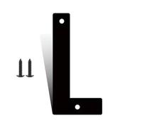 Numeri Civici Moderni In Metallo Nero Da 3" 4" 5" 6" 8" 10" 12" Pollici Con Vite for Esterno, Decorazioni for Cassette Postali All'aperto, Numeri Grandi for Porta Di Casa Appartamenti(L,4inch)