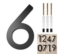 Numeri civici moderni, per esterni, colore nero | Protezione antiruggine per case, recinzioni, cassette delle lettere, strade, pareti