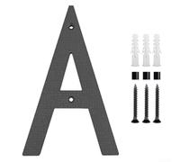 Numeri civici neri opachi da 30,5 cm, realizzati in ABS resistente alle intemperie per una leggibilità costante sui punti di ingresso e sui confini delle proprietà (A)