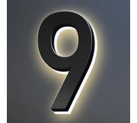 Numeri Civici, Numeri Civici Retroilluminati A LED, Numeri Civici Moderni Illuminati, Numeri Civici Illuminati Per Esterno.,9