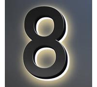 Numeri Civici, Numeri Civici Retroilluminati A LED, Numeri Civici Moderni Illuminati, Numeri Civici Illuminati Per Esterno.,8