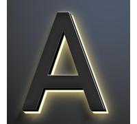 Numeri Civici, Numeri Civici Retroilluminati A LED, Numeri Civici Moderni Illuminati, Numeri Civici Illuminati Per Esterno.,UN