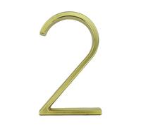 Numeri civici, numero civico in metallo, 1 pz 5" 125mm Numero civico galleggiante in lega di zinco dorato Numero e lettera Targa in metallo Numero porta esterna Trattino Barra #0-9 Numeri porta d'ingr