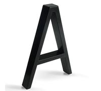 Numeri Civici Numero mobile nero da 1 pezzo, 125 mm, 5 pollici, for l'indirizzo della cassetta postale esterna dell'appartamento(A)