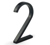 Numeri Civici Numero mobile nero da 1 pezzo, 125 mm, 5 pollici, for l'indirizzo della cassetta postale esterna dell'appartamento(2)