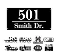 Numeri civici personalizzati in metallo personalizzati per indirizzi stradali targa cassetta postale per esterni giardino inaugurazione della casa regalo stile 3