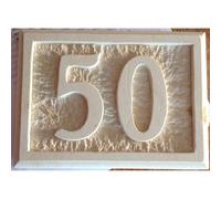 NUMERI CIVICI PIETRA LECCESE RETTANGOLARE 2 CIFRE cm 18X13