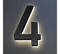 Numeri Civici Retroilluminati A LED, Moderni e Illuminati Per Esterno - 4