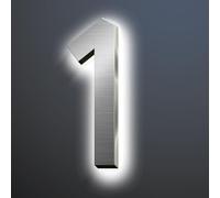 Numeri Civici Retroilluminati A LED Per Casa, Numero Civico Moderno In Acciaio Inossidabile Per Esterno, Insegna Indirizzo di Casa Illuminato, Numeri Civici In Metallo