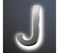 Numeri Civici Retroilluminati A LED Per Casa, Numero Civico Moderno In Acciaio Inossidabile Per Esterno, Insegna Indirizzo di Casa Illuminato, Numeri Civici In Metallo