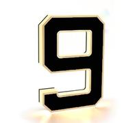 Numeri civici solari - Cartello impermeabile con targa moderna retroilluminata, targa illuminata personalizzata per uso esterno, perfetto per casa, cortile, garage e negozio