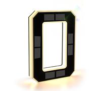 Numeri civici solari - Cartello impermeabile con targa moderna retroilluminata, targa illuminata personalizzata per uso esterno, perfetto per casa, cortile, garage e negozio