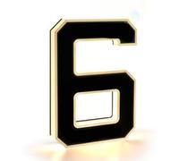 Numeri civici solari - Cartello impermeabile con targa moderna retroilluminata, targa illuminata personalizzata per uso esterno, perfetto per casa, cortile, garage e negozio