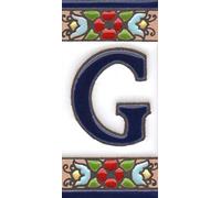 Numeri civico, piastrelle in ceramica e lettere con motivo floreale ciliegia, dimensioni piastrelle: 7,5 cm x 3,5 cm, da 3 a 10 cornici (lettera)