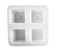 Numeri Cubi Stampi in Silicone Cubo Silicone per Resina epossidica Fare Blocco Calendario Gioco Dadi Sapone Pianificazione Educativa