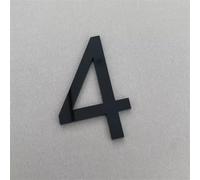 Numeri Da 2 Pollici for L'indirizzo Di Casa Numeri Della Cassetta Postale for La Cassetta Postale Esterna, I Numeri Civici Bianchi/Neri Sono Applicabili for Cassette Postali, Automobili(Black 4)