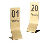 Numeri Da Tavolo 1-10 1-20 In Acciaio Inox, Cartellini Per Numeri Da Tavoli Bifacciali, Tavolo Segno Per Matrimonio, Targhette Numerazione Tavoli, Cartellini Segnaposto, Impilabile(1-20)