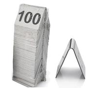 Numeri Da Tavolo 1-100 in Acciaio Inox Targhette Per Numeri Da Tavolo Riservati, Cartellini Per Numeri Da Tavolo Bifacciali, Porta-Tavoli a Tenda Per Ristoranti, Caffetterie Ed Eventi(51-100 (5x4cm))