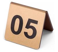 Numeri da tavolo 1-100 Ristorante, visualizzazione bifacciale dei numeri in acrilico dorato stile tenda numeri da tavolo ristorante targa /1 to 35