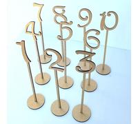 Numeri da tavolo Decor Carte da tavolo in legno per banchetti di nozze