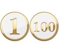 Numeri da tavolo for ristoranti, numeri da tavolo, targhetta adesiva rotonda in acrilico for armadietti, for residenza, appartamento, ufficio, cassetta postale, targa in acrilico(10cm Gold,21-40)