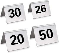 Numeri da tavolo in metallo for matrimoni - ristorante in acciaio inossidabile 1-50/100 Digitali fronte-retro Guidano gli ospiti a sedersi rapidamente for banchetti/ricevimenti(1 to 100)