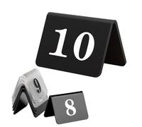 Numeri Da Tavolo In Stile Tenda, 1-25 1-100 Tavolo Segno In Acrilico Per Matrimonio, Impilabili Doppia Faccia Segnaposti Carte, Per Matrimoni, Ricevimenti, Feste, Banchetti(Black Frosted,1-100)