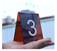Numeri dei tavoli, Numeri da tavolo, cartelli con numeri in acrilico stile tenda multicolore 3,1x2,4x3,5 pollici(21-30)