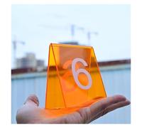 Numeri dei tavoli, Numeri da tavolo, numeri in acrilico nero, confezione 10, 3,1 x 2,4,5 pollici(51-60)