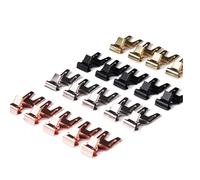 Numeri dei tavoli, Porta numeri da tavolo, porta memo con clip, 10 pezzi, cartelli doppia, espositore in acciaio inossidabile, for nomi di piatti dessert(Black)