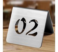 Numeri Della Tabella, Numeri Tabella Segni Cartelli in Acciaio Inossidabile, 10Pcs Numeri di Tavolo Impilabili in Stile Tenda per Bar, Feste, Caffè, Ricevimenti di Nozze, Design Elegante e Pratico(Gol