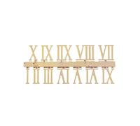 Numeri dell'orologio 10 pezzi adesivi decalcomanie for orologio da parete arabo romano multicolore(Gold Roman Numerals)