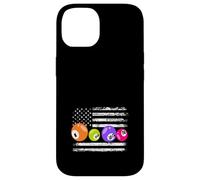 Numeri di bandiera americana del bingo giocatore di bingo patriottico Custodia per iPhone 14