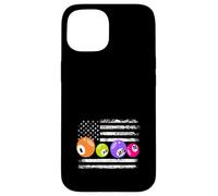 Numeri di bandiera americana del bingo giocatore di bingo patriottico Custodia per iPhone 15