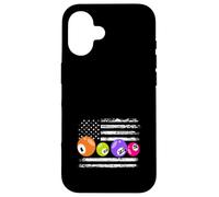 Numeri di bandiera americana del bingo giocatore di bingo patriottico Custodia per iPhone 16