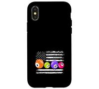 Numeri di bandiera americana del bingo giocatore di bingo patriottico Custodia per iPhone X/XS