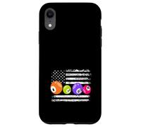 Numeri di bandiera americana del bingo giocatore di bingo patriottico Custodia per iPhone XR