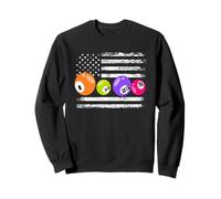 Numeri di bandiera americana del bingo giocatore di bingo patriottico Felpa