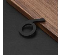 Numeri Di Casa In Acrilico, Numero Di Porta Autoadesiva(Black,6_5CM)