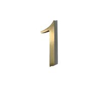 Numeri Di Casa Per Fuori, Segnali Di Indirizzo Per Case, Adesivi Numerici | 5CM Golden Ottone Mattone 3d Wall Decal, Personalizzato Giardino Segno, Decorazioni Autoadesive Cassetta Postale(1)